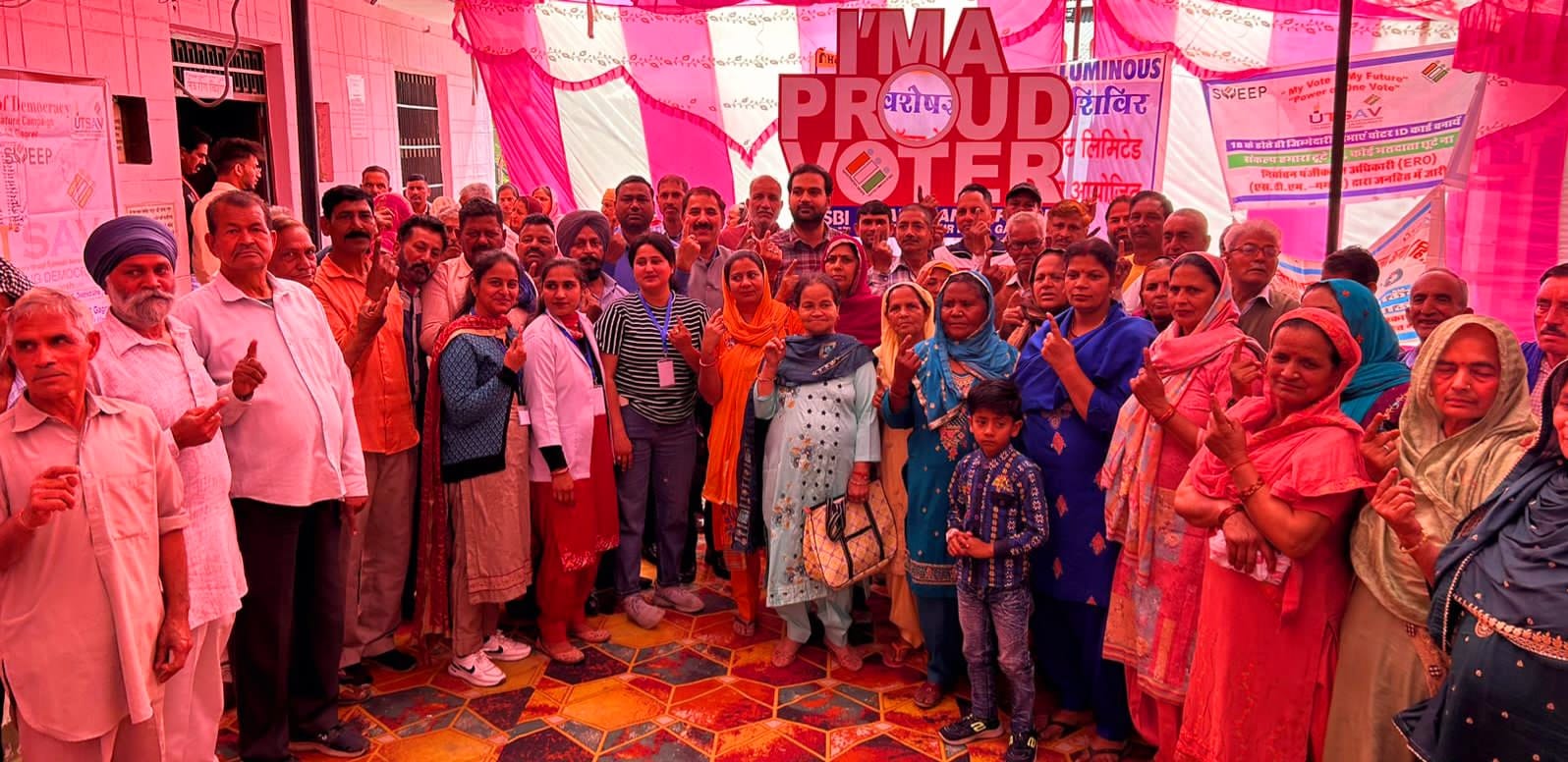 Sweep program in Gagret, message of voter awareness given
